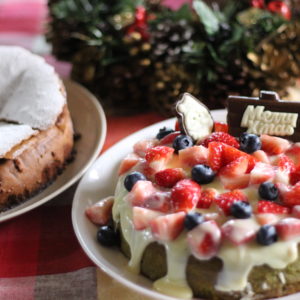 クリスマスケーキはガトーショコラと抹茶＆ホワイトチョコクリームのケーキ♡